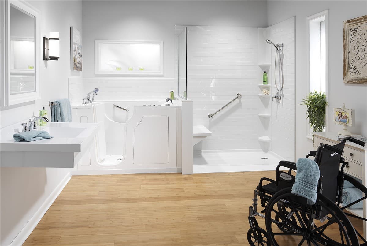 Accessible bathtub with safety features