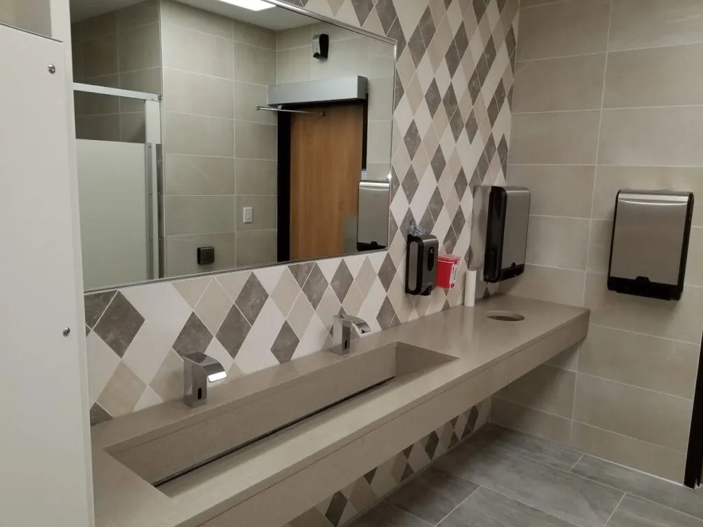 ADA-compliant commercial bathroom fixtures